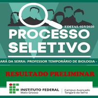 Resultado preliminar - professor de biologia