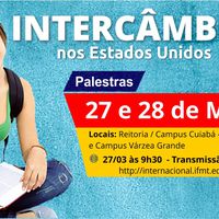 Palestra sobre intercâmbio nos Estados Unidos no dia 27/03 terá transmissão ao vivo 