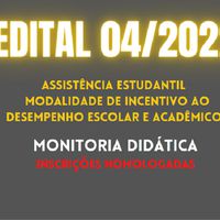 Edital 004/2022 - inscrições homologadas