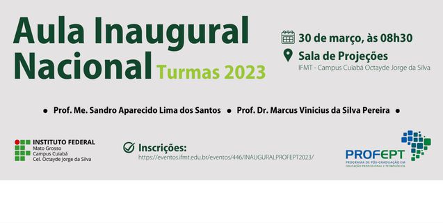 ProfEPT promove Aula Inaugural Nacional dia 27 de março - via YouTube